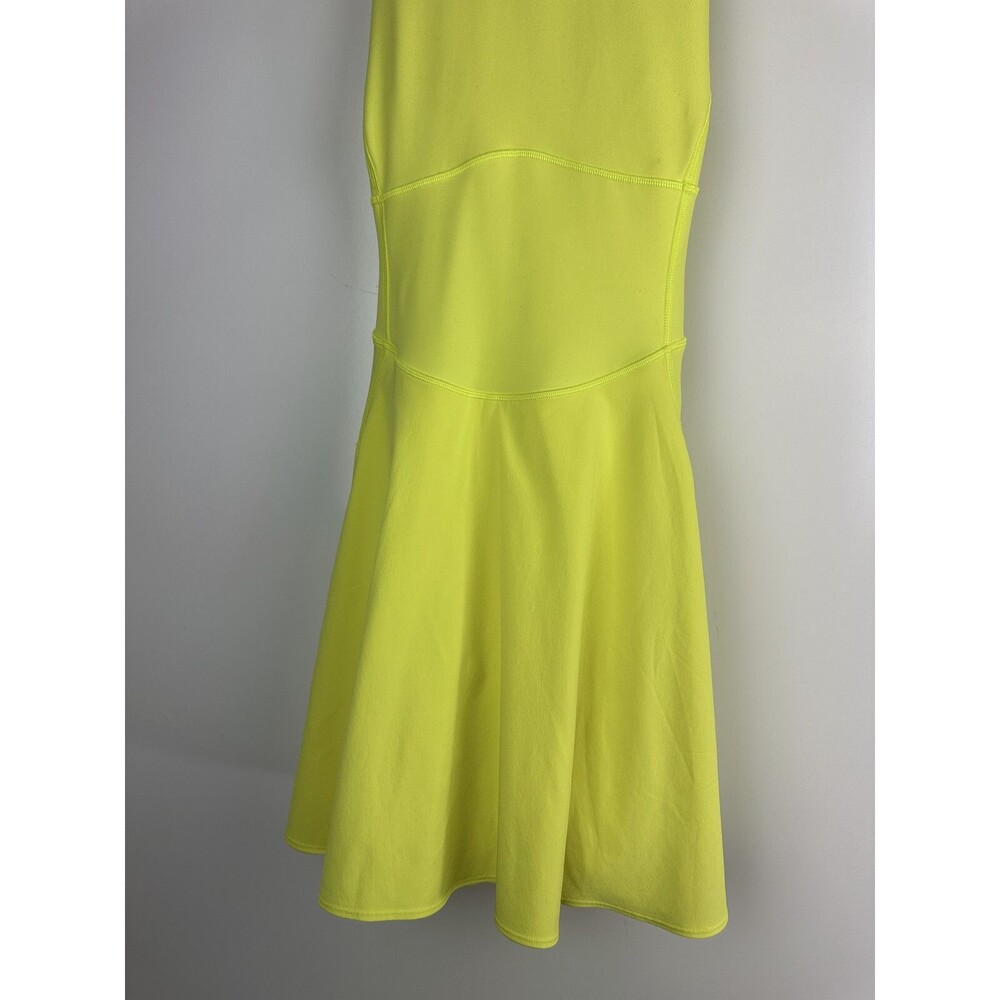 Lululemon Court Crush Dress Electric Lemon Yellow Tennis Pickleball Size 8 - Picture 5 of 16